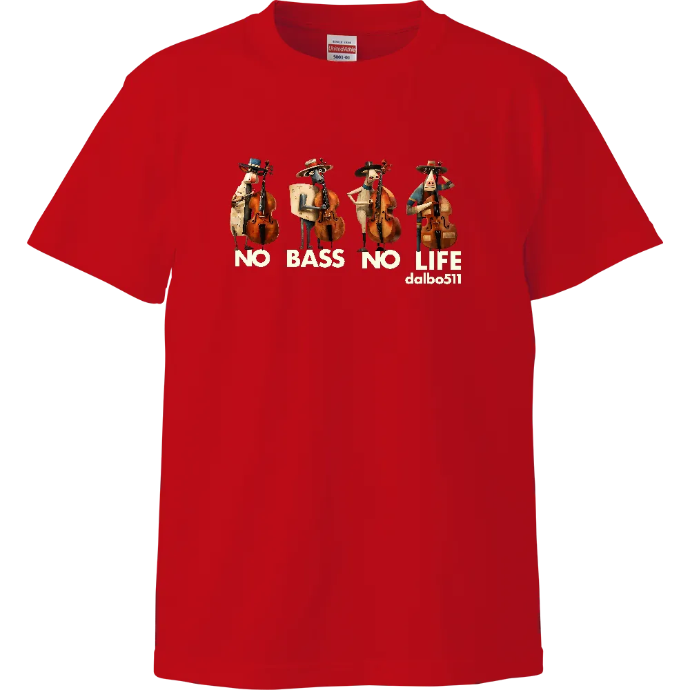 【NO BASS NO LIFE】サラリとTシャツ
